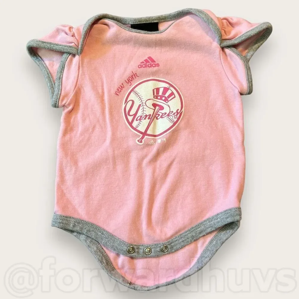 Bundle Sale 3 for $15 | Adidas MLB NY Yankee Romper| 3/6 Months